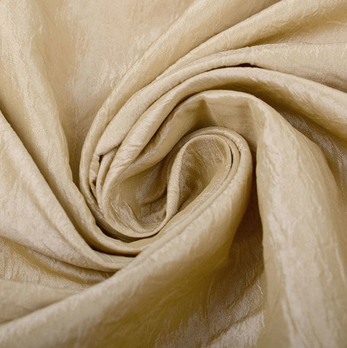 Crinkle Taffeta - Beige - The Fabric Counter