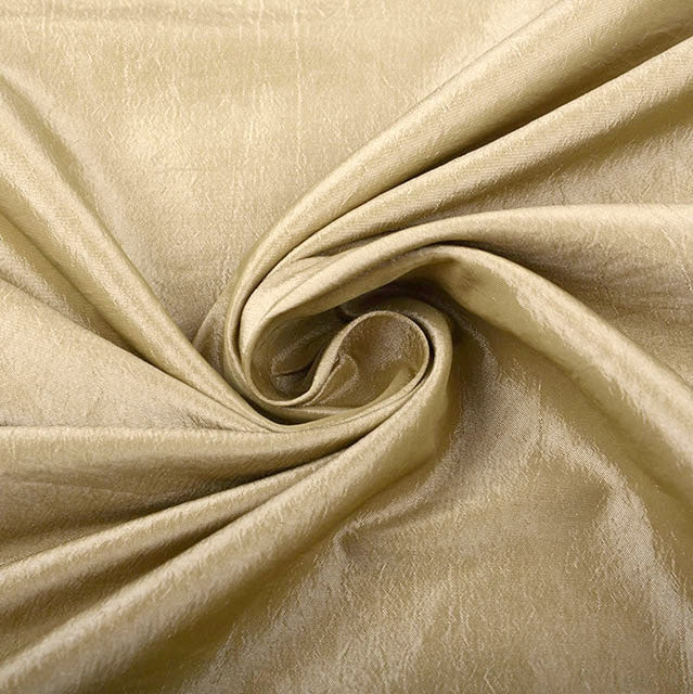 Crinkle Taffeta - Beige Gold - The Fabric Counter