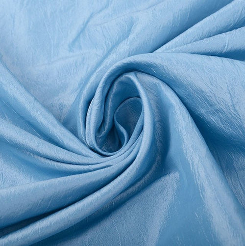 Crinkle Taffeta - Blue - The Fabric Counter