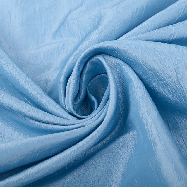 Crinkle Taffeta - Blue - The Fabric Counter