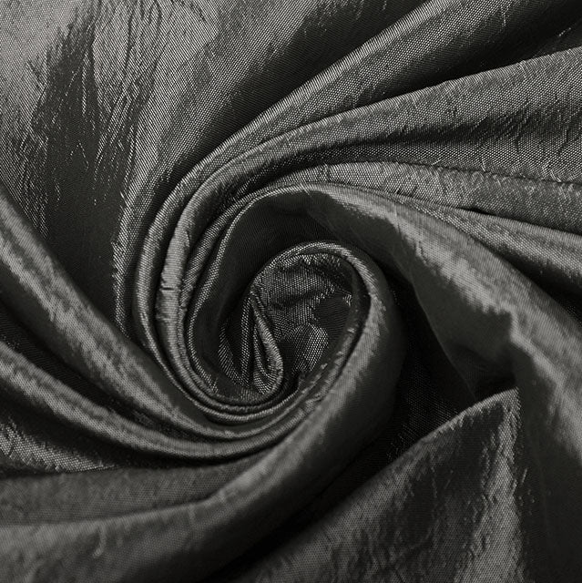 Crinkle Taffeta - Grey - The Fabric Counter
