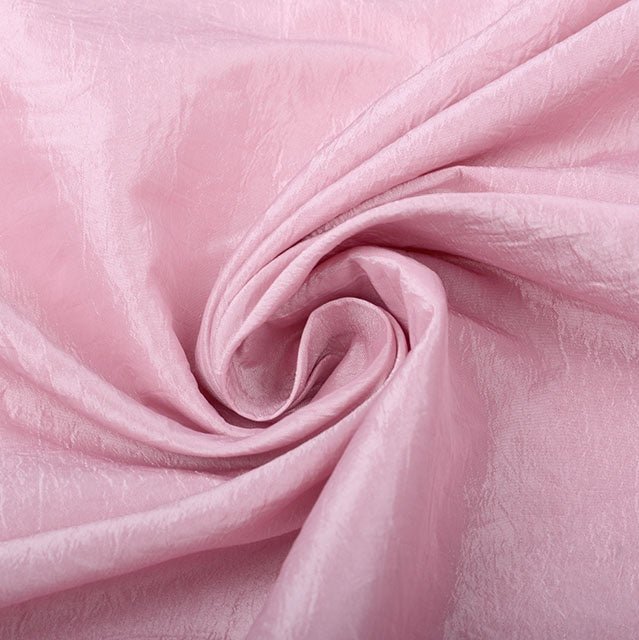 Crinkle Taffeta - Pink - The Fabric Counter