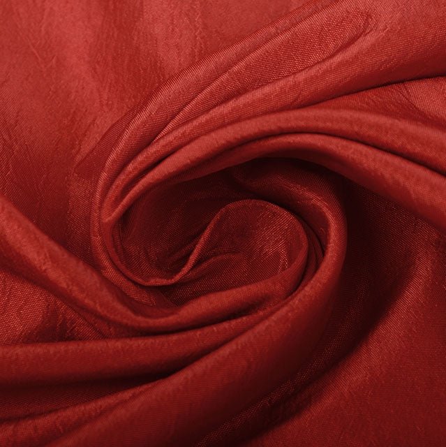 Crinkle Taffeta - Red - The Fabric Counter