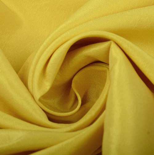 Crinkle Taffeta - Yellow - The Fabric Counter
