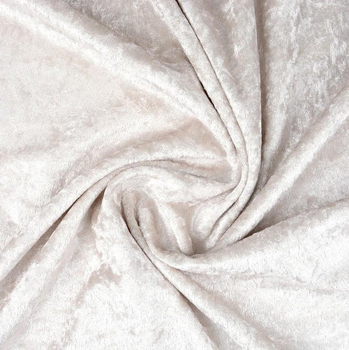 Crushed Velvet Champagne - The Fabric Counter