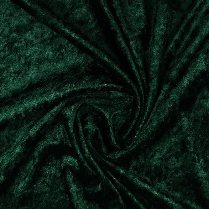 Crushed Velvet Dark Emerald - The Fabric Counter