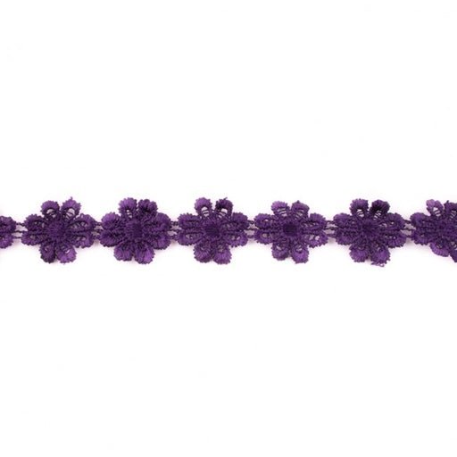 Daisy Trim - Purple - The Fabric Counter