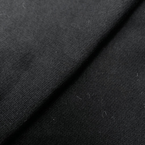 Dark Navy - Brushed French Terry Sweatshirt - The Fabric Counter
