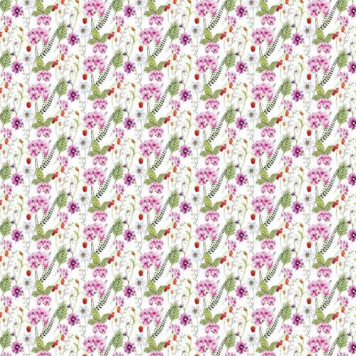 Digital Cotton Print - Country Floral - The Fabric Counter