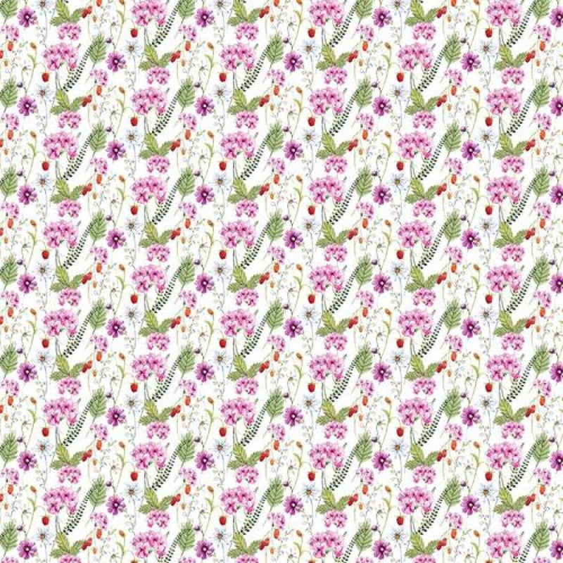 Digital Cotton Print - Country Floral - The Fabric Counter