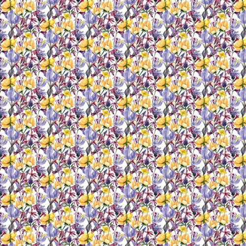 Digital Cotton Print - Country Floral - The Fabric Counter