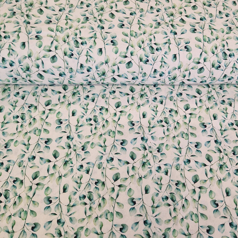 Digital Cotton Print - Eucalyptus - The Fabric Counter