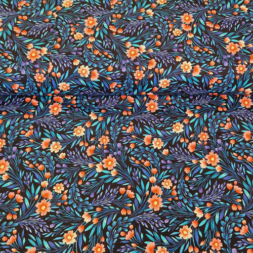 Digital Cotton Print - Floral - The Fabric Counter