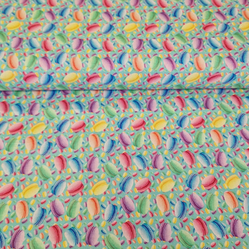 Digital Cotton Print - Macaroons - The Fabric Counter