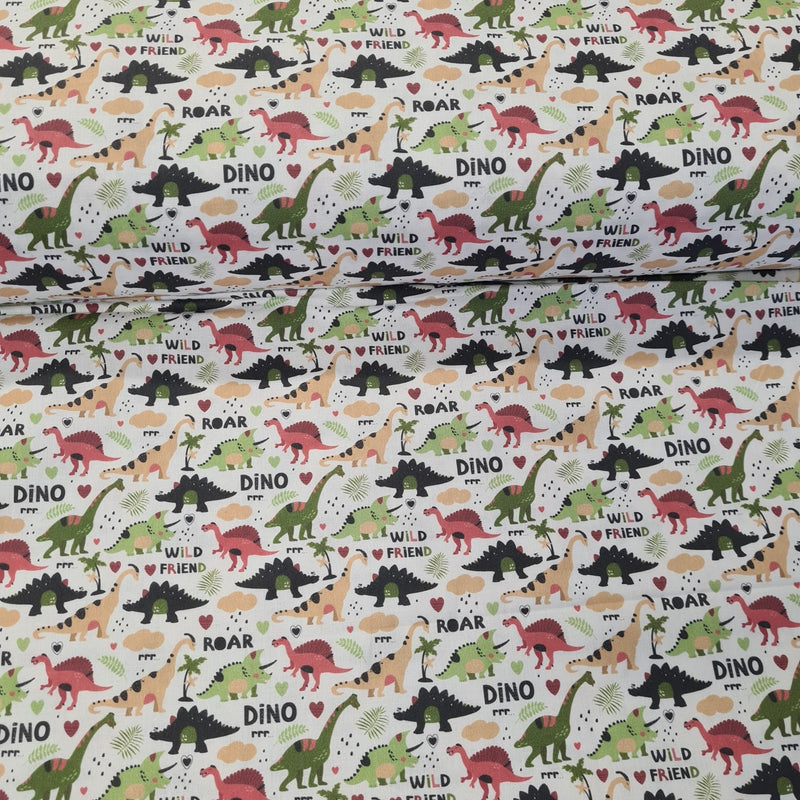 Dinosaur Digital Cotton Print - The Fabric Counter