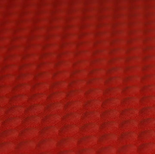 Dot Knitted Jacquard - Red - The Fabric Counter