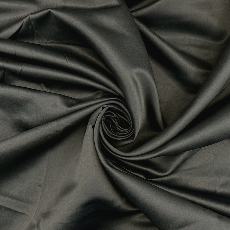 Dutchess Satin - Dark Grey - The Fabric Counter