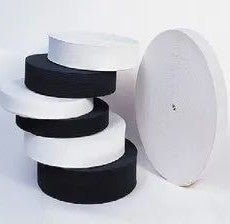 Elastic Tape - Black (Various Sizes) - The Fabric Counter