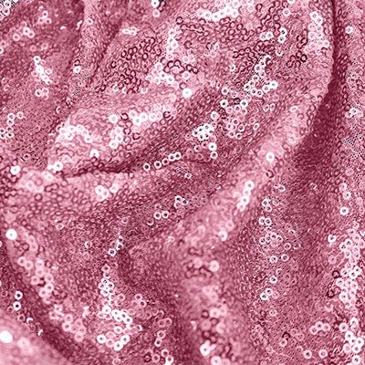 Embroidered Sequins - Pink - The Fabric Counter