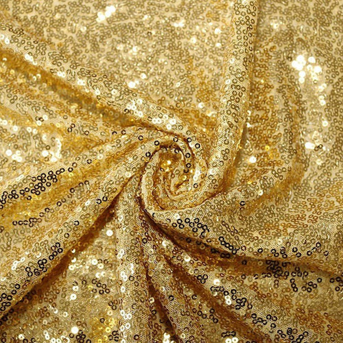 Embroidered Sequins - Yellow Gold - The Fabric Counter
