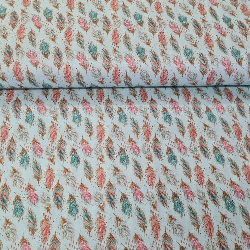 Feather Digital Cotton Print - The Fabric Counter