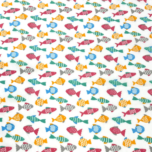 Fish print Polycotton - The Fabric Counter