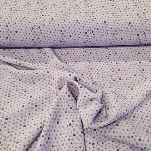 *FIVER FRIDAY* Polyester Crepe - Lilac Spot - The Fabric Counter