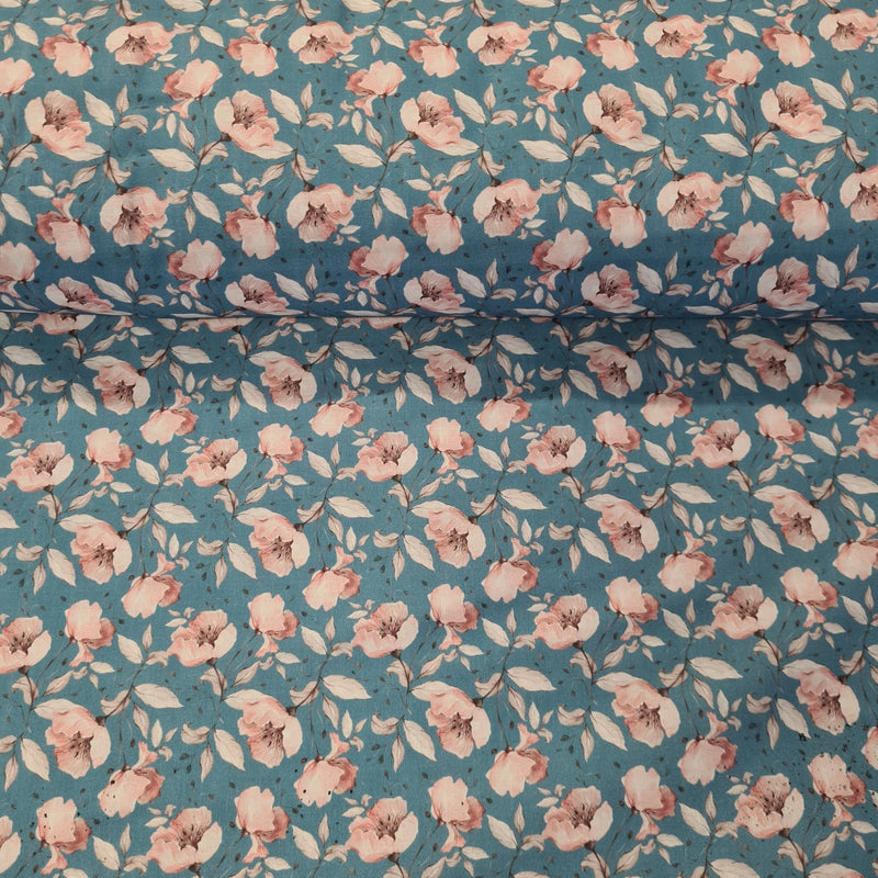 Floral Digital Cotton Print - The Fabric Counter
