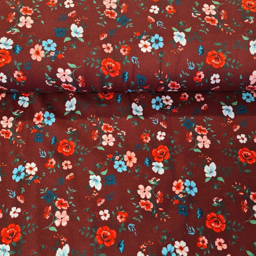 Floral - Digital Jersey - The Fabric Counter