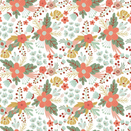 Floral - GOTS Organic Cotton Jersey - The Fabric Counter