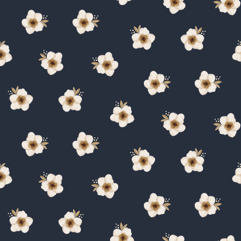 Floral - GOTS Organic Cotton Jersey - The Fabric Counter