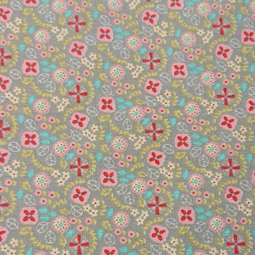 Flower Cotton Print - The Fabric Counter