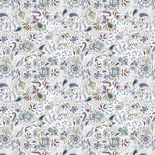 French Terry Cotton Jersey - Digital Paisley - The Fabric Counter