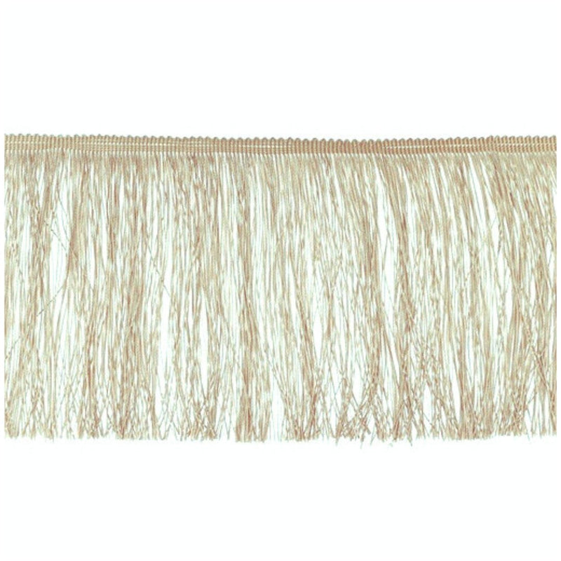 Fringe Trim 15cm - Champagne / Taupe - The Fabric Counter