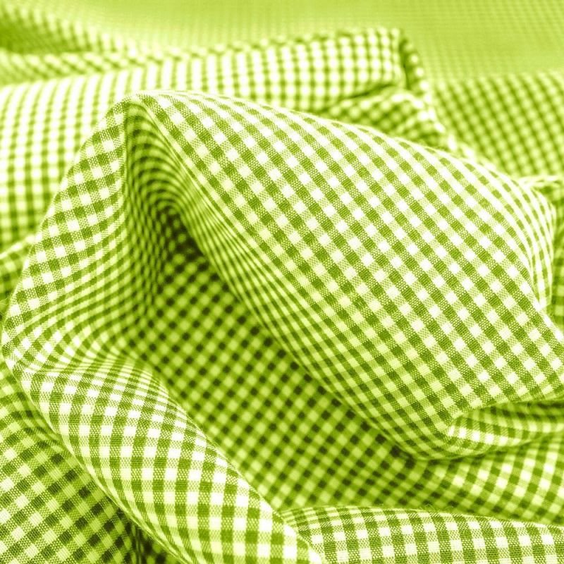 Gingham Check - Lime (54" wide) - The Fabric Counter