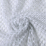 Glitter Fishnet - White - The Fabric Counter