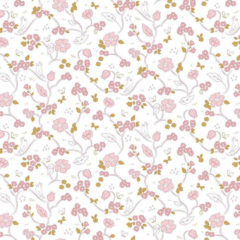 GOTS Organic Cotton - Floral - The Fabric Counter