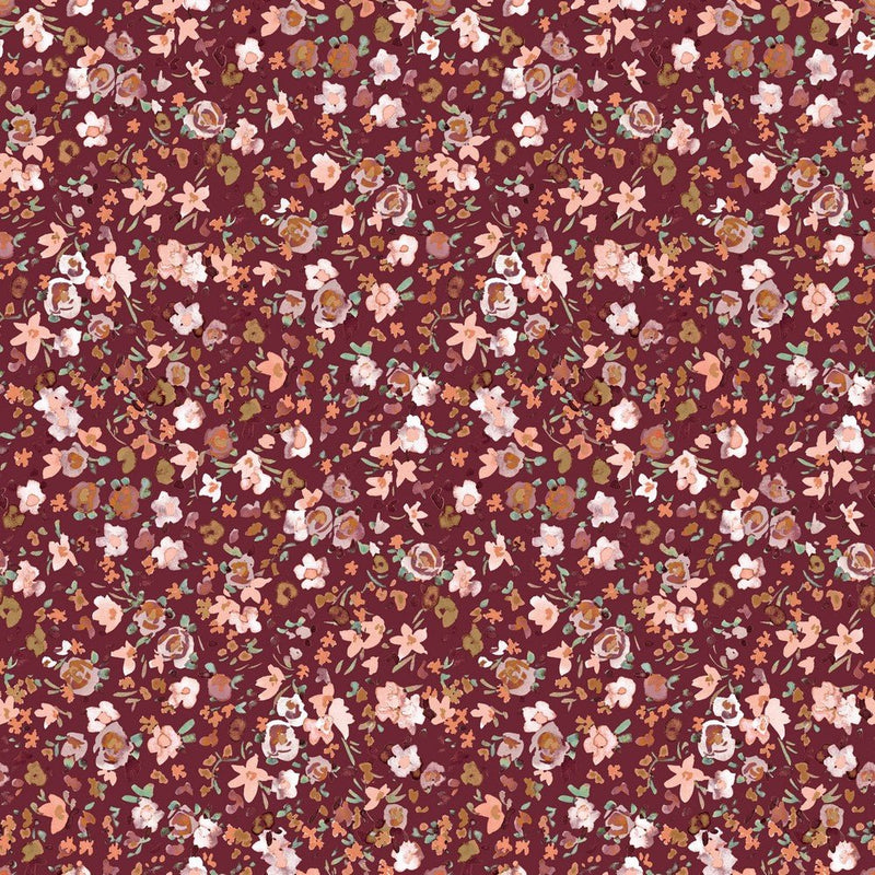 GOTS Organic Cotton Jersey - Floral - The Fabric Counter