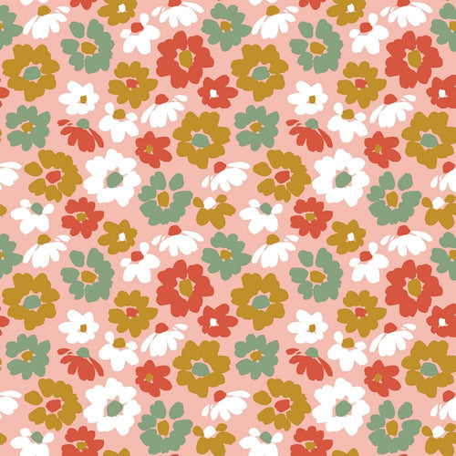 GOTS Organic Cotton Jersey - Floral - The Fabric Counter