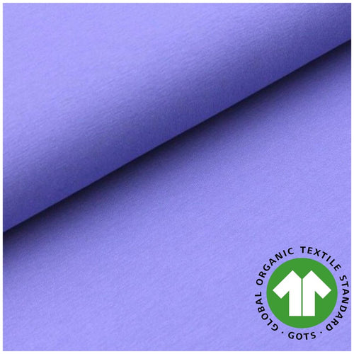 GOTS Organic Cotton Jersey - Lavender - The Fabric Counter
