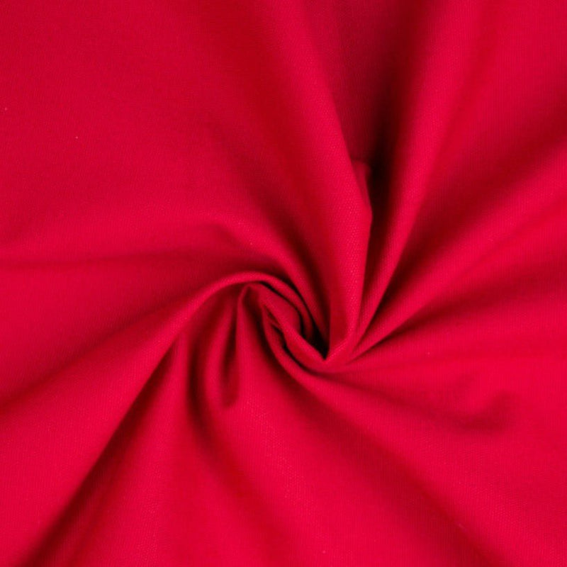 Heavy Cotton Canvas - Red - The Fabric Counter