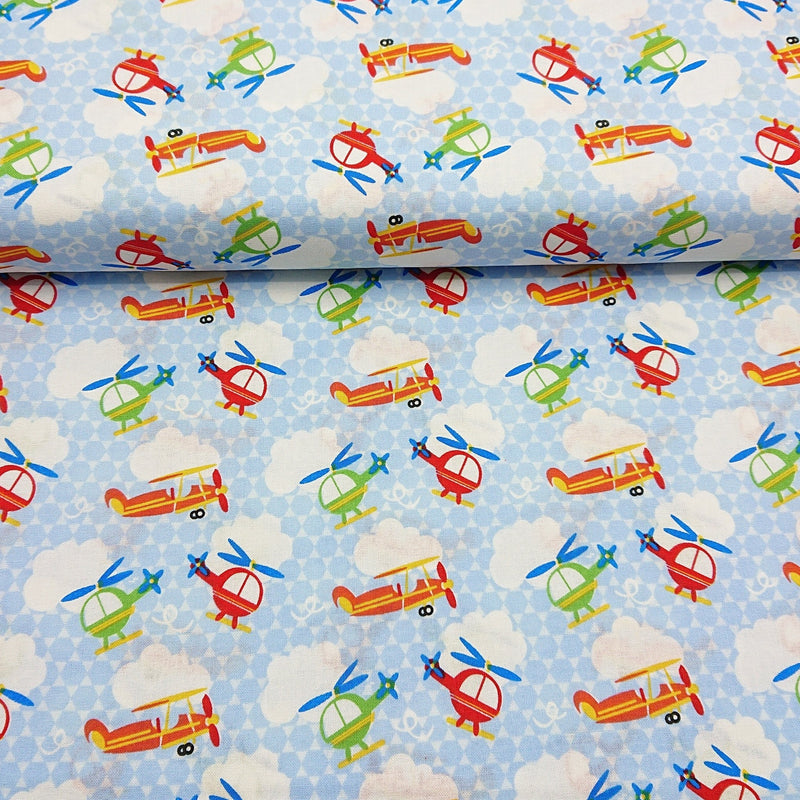 Helicopter Cotton Print - The Fabric Counter