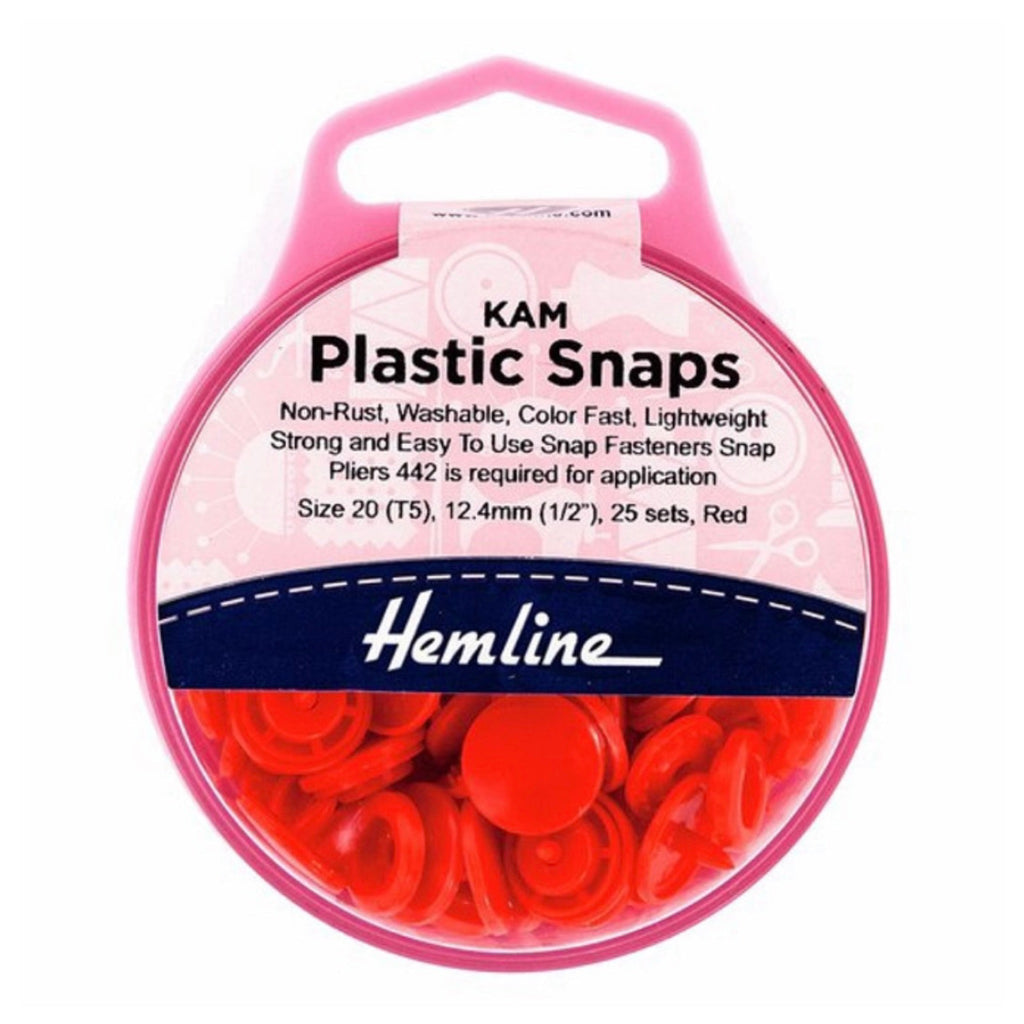 Hemline Kam Snaps - Pink – The Fabric Counter