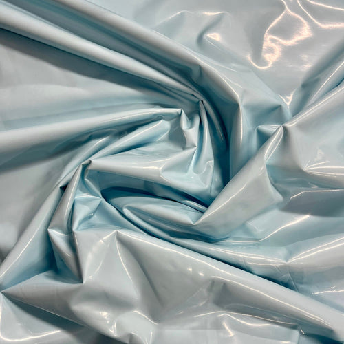 High Gloss PVC - Baby blue - The Fabric Counter
