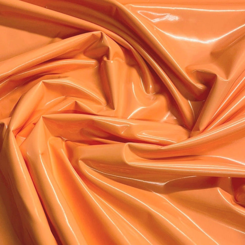 High Gloss PVC - Orange - The Fabric Counter