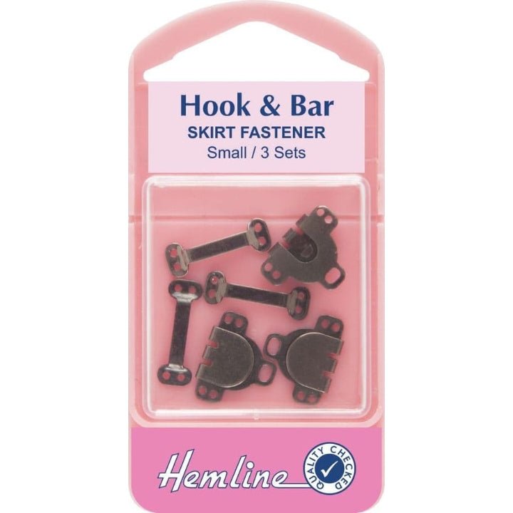 Hook and Bar - Black (Small) - The Fabric Counter