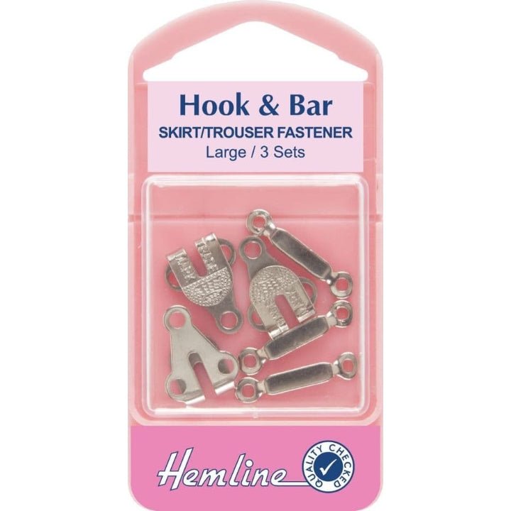 Hook and Bar - Silver (Large) - The Fabric Counter