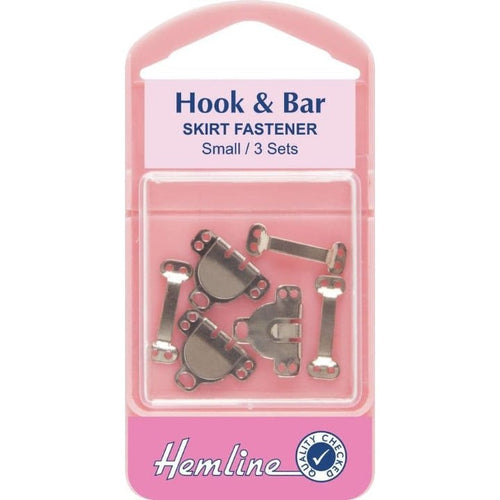 Hook and Bar - Silver (Small) - The Fabric Counter
