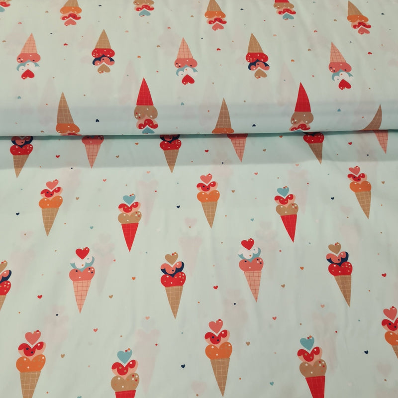 Ice Cream - Cotton Print - The Fabric Counter