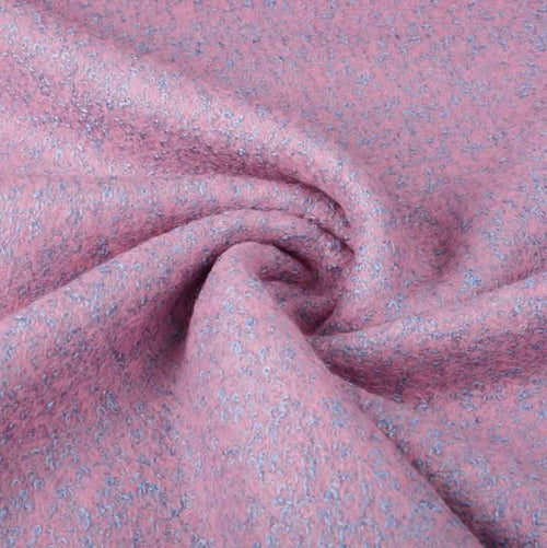 Lanzo Wool Mix - Pink/Blue - The Fabric Counter